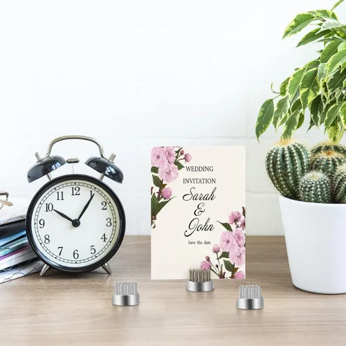 Miniatura 7 de WUWEOT Kenzan Ikebana - Paquete de 12 ranas de flores de 0.9 pulgadas, rana japonesa con pines, herramientas fijas florales plateadas, soporte