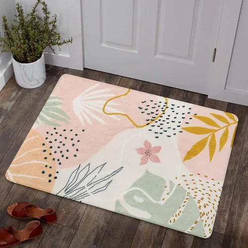 Miniatura 62 de Lahome Alfombra de pasillo rosa - Alfombra de 2x7, alfombra antideslizante lavable para baño, alfombra ligera para piso, alfombras para pasillo