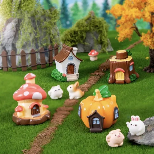 Miniatura 8 de 4 piezas de césped falso de 6 x 6 pulgadas para manualidades, césped artificial para proyectos de adorno en miniatura, césped modelo para bricolaje