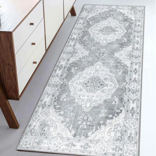 Miniatura 106 de Alfombra Verde MUJOO de 8'x10', Alfombras de Área para Sala de Estar, Alfombras Lavables, Alfombra Grande de Área, Alfombra Boho de Área de 8'x10