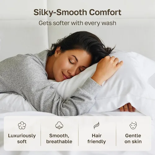 Miniatura 5 de Fundas de almohada de algodón de 400 hilos 22 - rosa