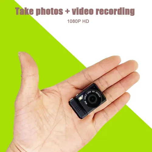 Miniatura 3 de Mini llavero cámara digital con flash, tarjeta de 128 GB, 2 MP, 0.96 pulgadas, 1080P, tamaño de bolsillo, batería de larga duración, grabadora