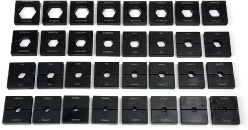 Miniatura 4 de TEMCo Industrial Crimpadora Hidráulica de Terminales de Cable TH0005 V2.0 (11 US TON) 10 AWG a 600 MCM Kit de Herramientas de Cable de Terminal