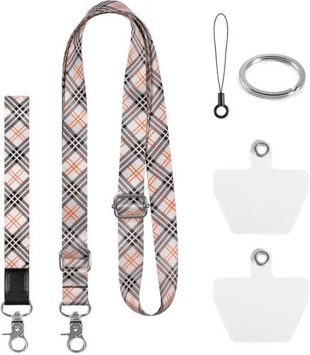 Miniatura 8 de Cordón para teléfono celular, correa cruzada para teléfono, correa de muñeca, cordones para llaves, correas de hombro ajustables universales