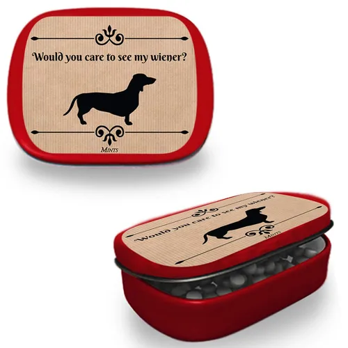 Miniatura 3 de Would You Like To See My Wiener Mints - Divertido regalo de perro salchicha - Relleno de calcetines para hombres - Menta - Wiener Dog