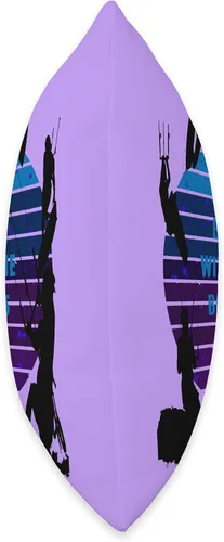 Miniatura 2 de Kitesurf Gifts and Surf Lover Tees by taiche Kitesurfers Be Up with The Boards Retro Style 4 - Almohada de 16 x 16 pulgadas, multicolor