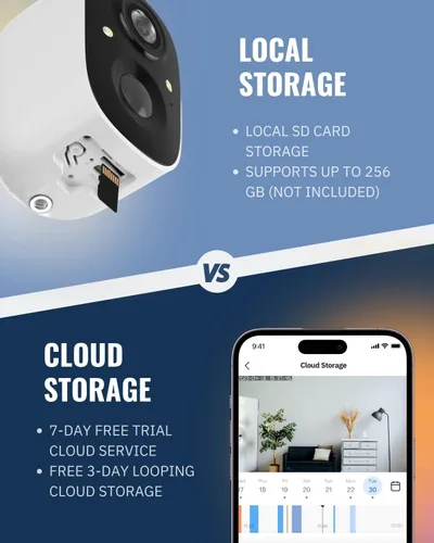 Miniatura 8 de Cámaras de seguridad inalámbricas para exteriores PROWLI, cámaras con batería WiFi de 2.5K para seguridad del hogar con detección de movimiento AI