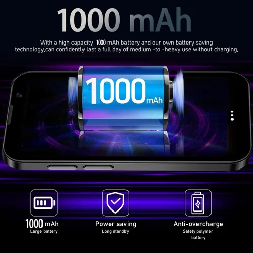 Miniatura 6 de Mini teléfono inteligente 3G desbloqueado, 3.0 pulgadas HD Android Dual Sim Quad Core Face ID Mini Premium Niño Pequeño Teléfono celular de bolsillo