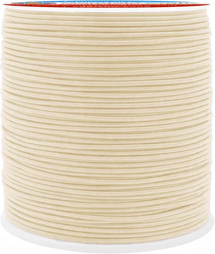 Miniatura 95 de Mandala Crafts Cuerdas elásticas color burdeos de 0.079 pulgadas para hacer joyas y cuentas, cuerda elástica de 76 yardas, hilo elástico redondo