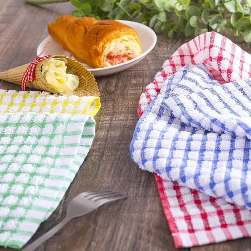 Miniatura 9 de Egles Paquete de 8 paños de cocina de 12 x 12 pulgadas, 100% algodón, para lavar platos, fregar, paños de lavado, juegos de paños de cocina