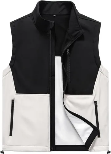 Miniatura 11 de Msmsse Chaleco ligero para hombre, con cuello alto, sin mangas, para senderismo, correr, golf
