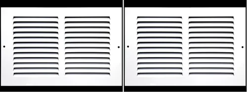 Miniatura 107 de HVAC Premium 30' x 10' [Abertura de conducto] Rejilla de aire de retorno de acero estampado plano - Pared lateral y techo - Cubierta de conducto