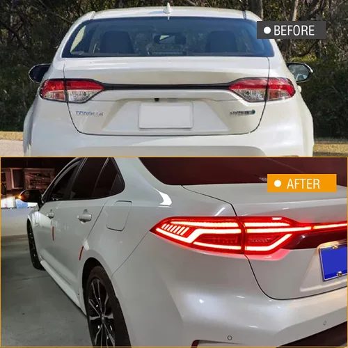 Miniatura 2 de TT-ABC Mods - Luces traseras para Toyota Corolla 2020-2024, todos los modelos compatibles (rojo)