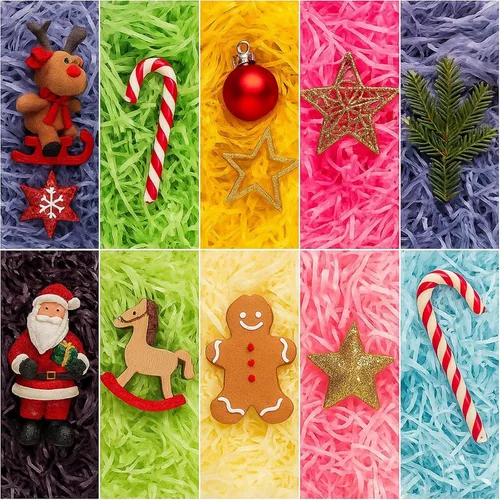 Miniatura 2 de Zonon Cesta de pasto de Pascua de 17 onzas, trituradores de papel de rafia, relleno de papel de rafia, para embalaje de regalo, caza de huevos
