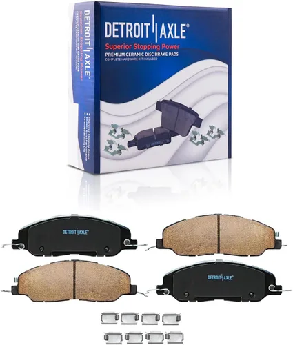 Miniatura 121 de Detroit Axle - Pastillas de freno de cerámica delanteras Reemplazo de pinza de freno derecha para Dodge Ram 1500 Dakota, Ram 1500 Classic - Juego