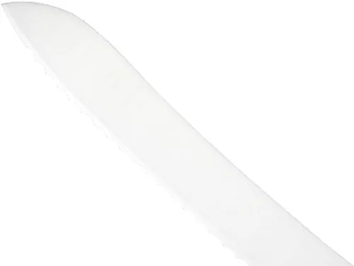 Miniatura 2 de Mercer Culinary Millennia Color Handle Cutlery - Cuchillo de pan compensado de 9 pulgadas (borde ondulado), color blanco