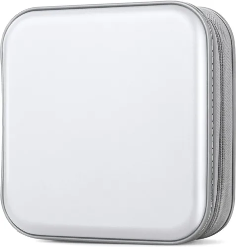 Miniatura 19 de Estuche para CD/DVD, 48 Capacidad, Negro, Plástico, Portátil, Ligero