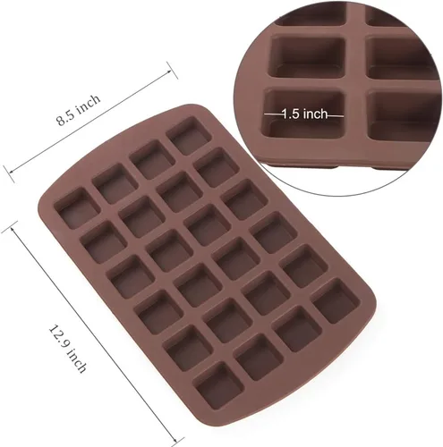 Miniatura 2 de Webake - Moldes de silicón para chocolate, molde para hornear para gelatina, bombas de grasa de Keto, Marrón