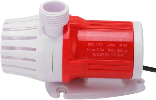 Miniatura 9 de Bomba de refuerzo sumergible de 12 V CC, 20 W, 1200 L/H, ultra silenciosa circulación de grandes flujos para cabezales de ducha de acuarios de peces
