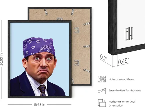 Miniatura 3 de HAUS AND HUES Póster enmarcado de Michael Scott, regalos de oficina, Michael Scott Meme, decoración de oficina, arte de pared de baño