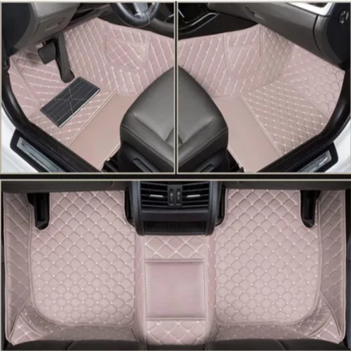 Alfombrillas personalizadas compatibles con accesorios de automóvil, protección para todo tipo de clima, para el interior del automóvil, Beige