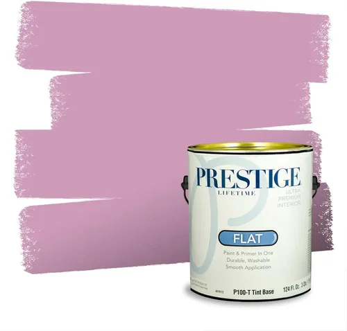 Miniatura 356 de Prestige Paints Pintura exterior e imprimación en uno, 1 galón, plano, coincidencia comparable de Valspar* Amber Rose*
