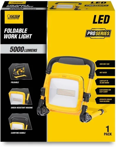 Miniatura 3 de Feit Electric Luz de trabajo LED de 54 W, 5000 lúmenes, luz de inundación ultra brillante, luz de trabajo LED portátil enchufable, clasificación