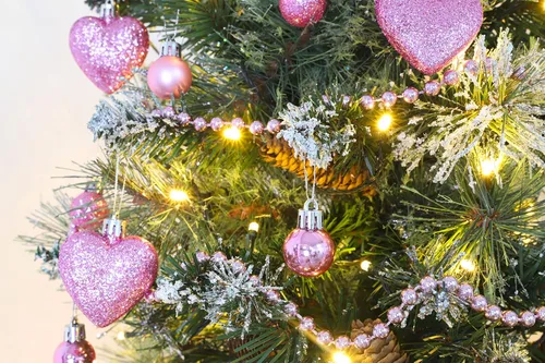 Miniatura 2 de Christmas Concepts® Juego de 25 mini bolas para árbol de Navidad - 25 mm - Adornos colgantes decorados con acabado brillante, mate y purpurina