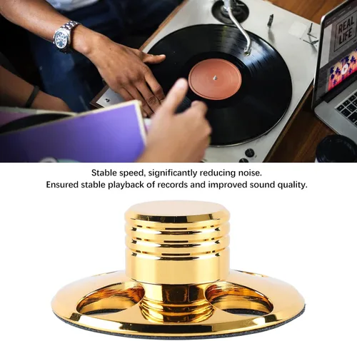 Miniatura 3 de Estabilizador de peso de registro, reemplazo de disco de disco de metal para tocadiscos de vinilo para fonógrafo