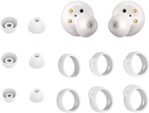 Miniatura 3 de Zotech Juego de 6 pares de ganchos antideslizantes para Samsung Galaxy Buds, 3 pares de almohadillas de silicona S/M/L, 3 pares de ganchos