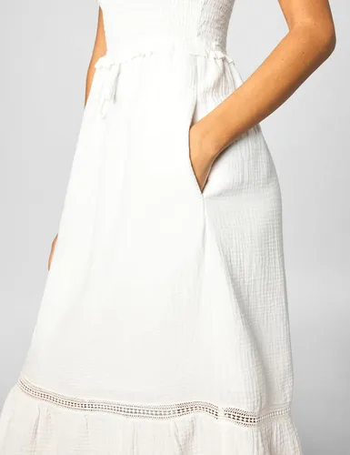 Miniatura 28 de La Blanca Vestido midi para cubrir el traje de baño para mujer