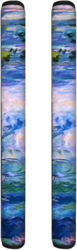 Miniatura 33 de DISNIMO Juego de 2 fundas para manijas de puerta de refrigerador con diseño floral de mariposa azul, protector de decoración de electrodomésticos