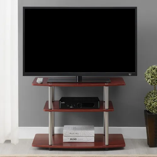 Miniatura 2 de Soporte para TV de 3 niveles de Convenience Concepts, para pantalla plana de hasta 32 pulgadas u 80 libras, Madera aglomedara de 16 mm, Negro