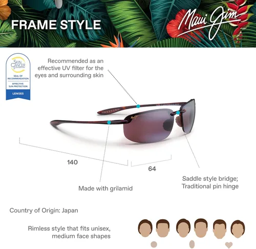 Miniatura 26 de Maui Jim Gafas de sol rectangulares Hookipa