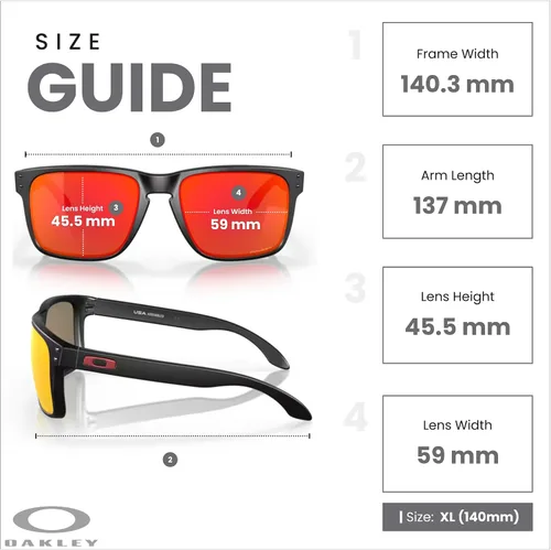 Miniatura 4 de OAKLEY Holbrook XL OO9417 Square Sunglasses For Men+ Bundle Accessory Leash Kit, Microfiber Pouch