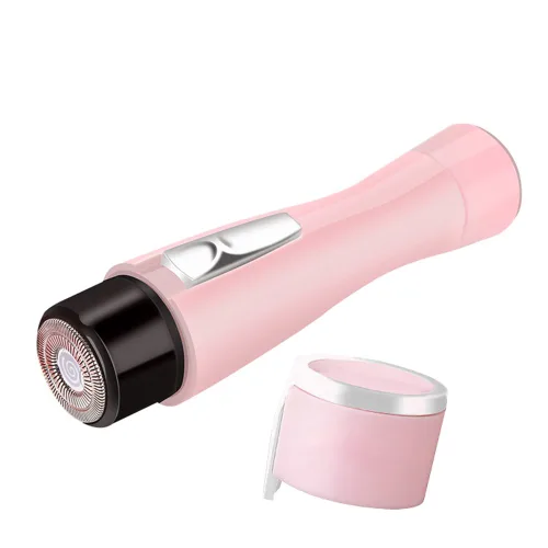 Mini afeitadora eléctrica para mujer, afeitadora portátil para depilación / uso húmedo y seco sin dolor para cara, brazos, axilas, área del bikini y
