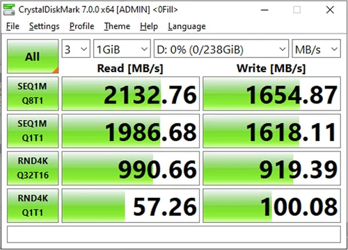 Miniatura 8 de Timetec 256 GBx2 (paquete de 2) SSD NVMe PCIe Gen3x4 8Gb/s M.2 2280 3D NAND TLC 150TBW caché SLC de alto rendimiento Velocidad de lectura/escritura