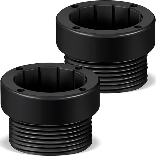 Miniatura 9 de Thyle Estabilizador de sombrilla de piscina, adaptador de inserción de 3/4 pulgadas, fundas adaptadoras roscadas, estabilizador de poste de Blanco