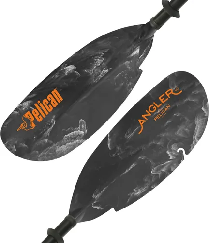 Pelican - Remo Poseidon Angler - Mango de aluminio con cuchillas de fibra de vidrio reforzadas - Remos de kayaks ligeros y ajustables - Perfecto