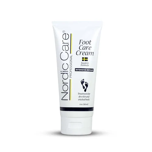 Nordic Care Crema para el cuidado de los pies, crema de reparación intensiva para pies con urea y aceite de eucalipto para talones agrietados, la
