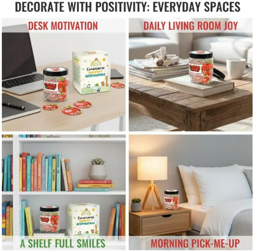 Miniatura 6 de Tarro de Manzanas Positivo con 60 Tarjetas de Afirmación Diaria, Regalo de Apoyo Emocional de Manzanas, Tarjetas de Manzanas, Regalos Divertidos