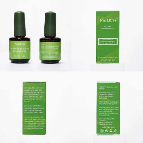 Miniatura 7 de Removedor de esmalte de uñas de gel de 0.5 onzas líquidas, removedor de esmalte profesional para uñas, removedor de esmalte rápido y fácil en 2-5