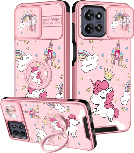 Miniatura 33 de para Moto G 5G 2023 funda - Cubierta de teléfono linda con corazón para mujeres y niñas, diseño único negro con cubierta deslizante para la cámara