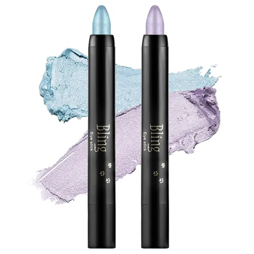 Miniatura 27 de Boobeen Lápiz de sombra de ojos impermeable, lápiz de sombra de ojos en crema brillante para maquillaje de ojos con purpurina, fácil de usar (012#)