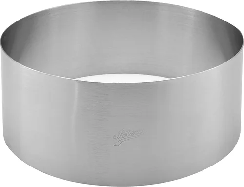 Miniatura 5 de Ateco Molde redondo para postre, anillo de pastel, 3 pulgadas de alto x 3.125 pulgadas de diámetro, acero inoxidable