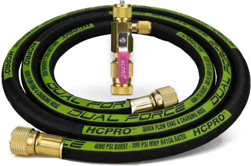 Miniatura 7 de Herramienta de extracción de núcleo de válvula HVAC con kit de evacuación de 3/8 pulgadas, compatible con SAE 5/16, manguera de vacío de doble