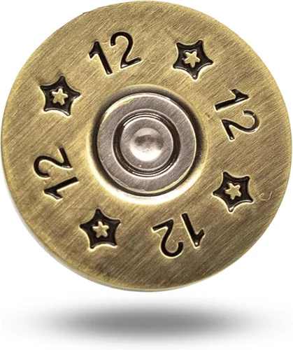 Miniatura 2 de Full Metal Markers Marcador de pelota de golf de metal magnético único calibre 12 con clip para sombrero para hombres y mujeres escopeta
