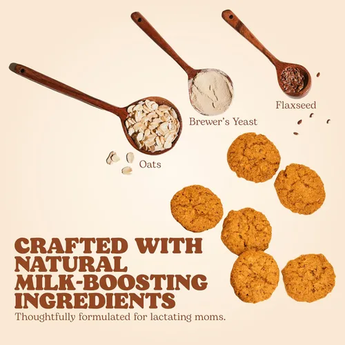 Miniatura 5 de Miracle Mama Milkookies - Galletas de lactancia, avena y nuez y cereza, sin lácteos, sin soja, sin gluten, veganas, suministro de leche con avena