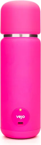 VEJO Botella mezcladora eléctrica de proteínas de 12 onzas, mezclador de polvo recargable por USB para batidos de proteínas, pre-entrenamiento, Rosa