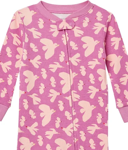 Miniatura 4 de Tienda Essentials Pijamas de algodón sin pies para niños pequeños y niñas, paquete múltiple